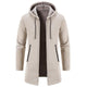 Men's Fleece Chenille Solid Color Knitted Cardigan