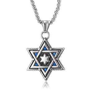 Retro Casual Six-pointed Star Necklace