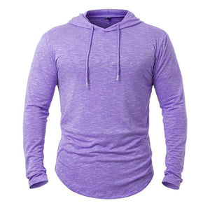 Sudadera con capucha de mezcla de algodón para hombre para actividades al aire libre
