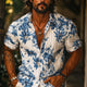 Men's Resort Floral Print Short Sleeve Shirt