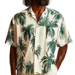 Men's Spring Fashion Fresh Printed Short Sleeve Shirt