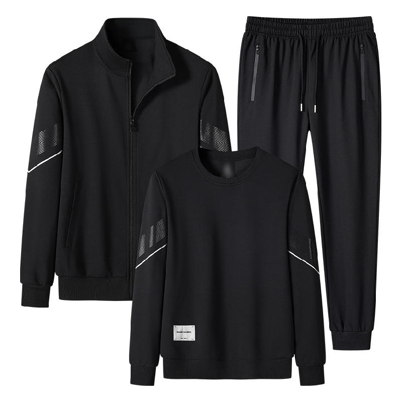 Men's Outdoor Leisure Sweatshirt Hoodie Pants Three-piece Set