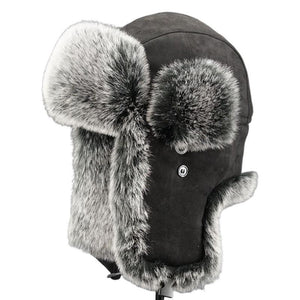 Men's Suede Thick Warm Earmuffs Hat