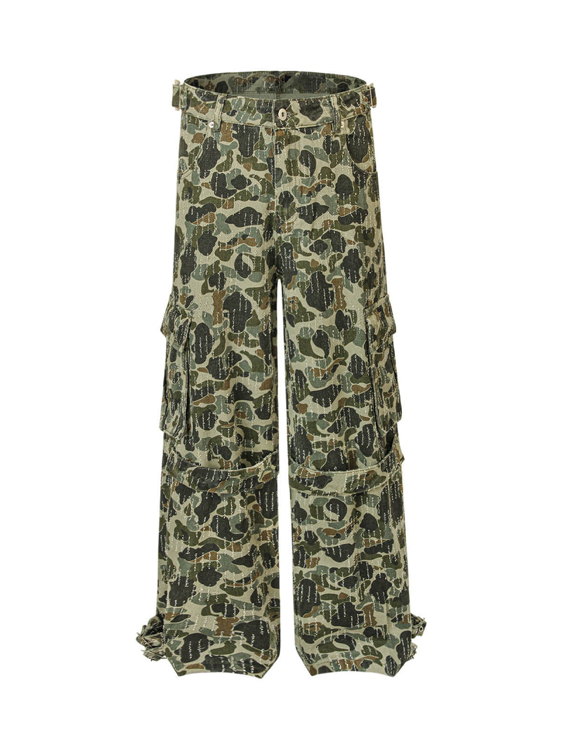 Camouflage Multi-Pocket Cargo Pants