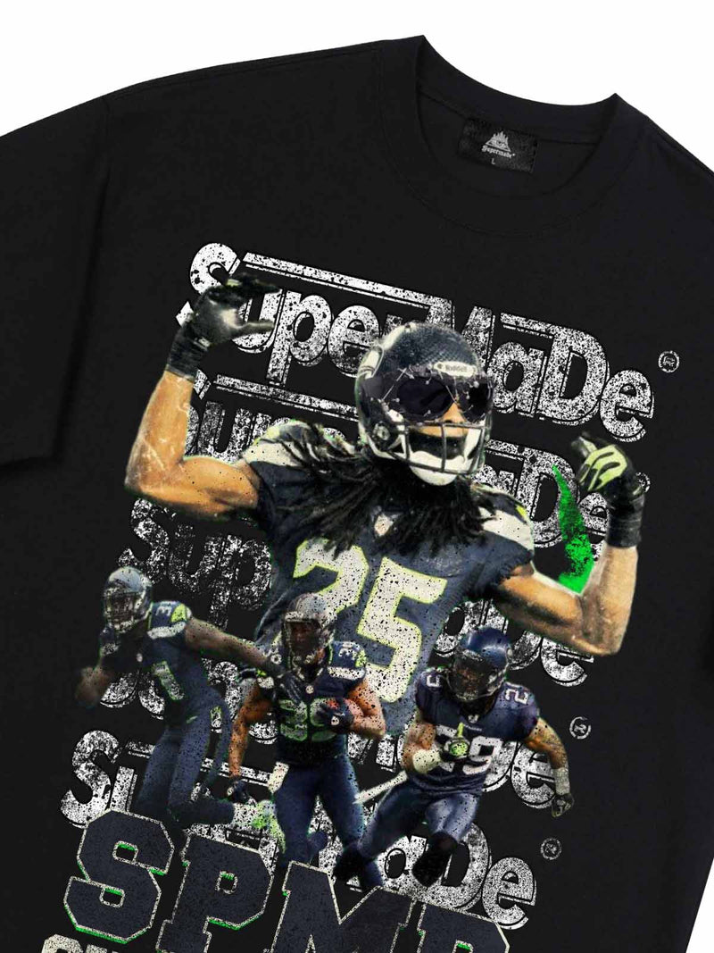 Super Bowl Football Print T-shirt