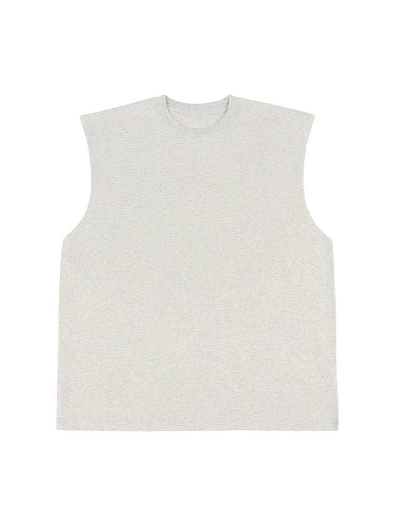 Schwere ärmellose Unisex-Weste aus Baumwolle im Vintage-Stil 
