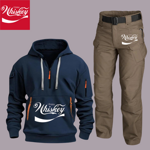 I ENJOY ARM POCKET ZIPPER HOODIE