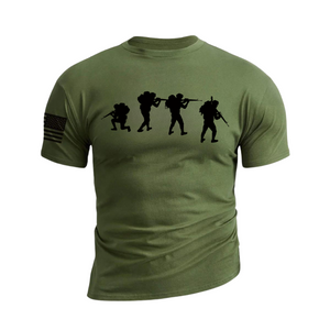 ARMY-T-SHIRT AUS BAUMWOLLE MIT GRAFIK