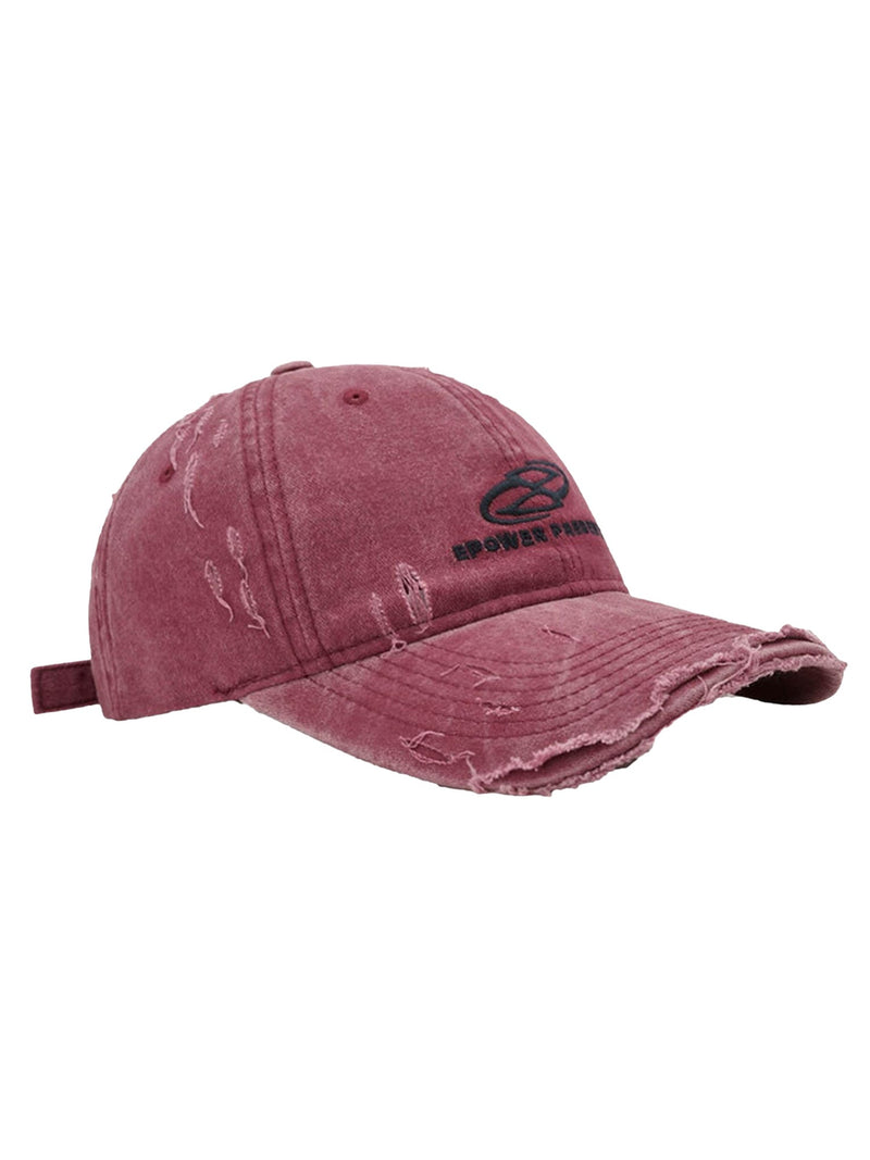 Ripped Denim Baseball Cap