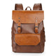 Mochila de cuero Crazy Horse de gran capacidad para hombre