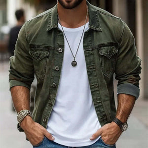 Einreihige Vintage-Reversjacke für Herren