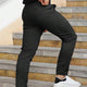Pantalones de traje casuales de color liso para hombre 