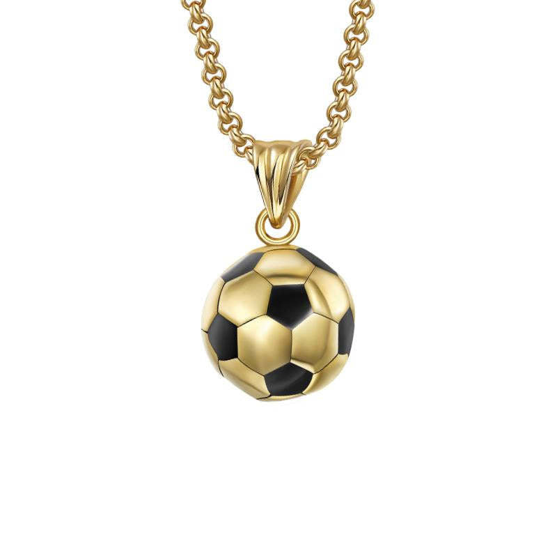 Men's Retro Casual Football Necklace
