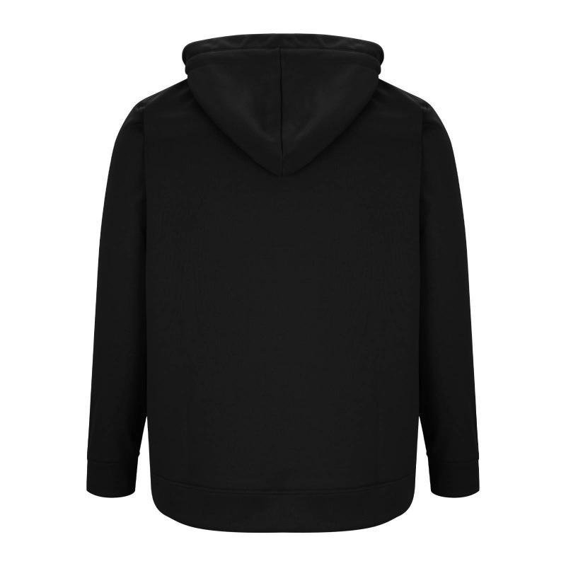 Herren-Hoodie mit Colorblock-Tasche und halbem Reißverschluss
