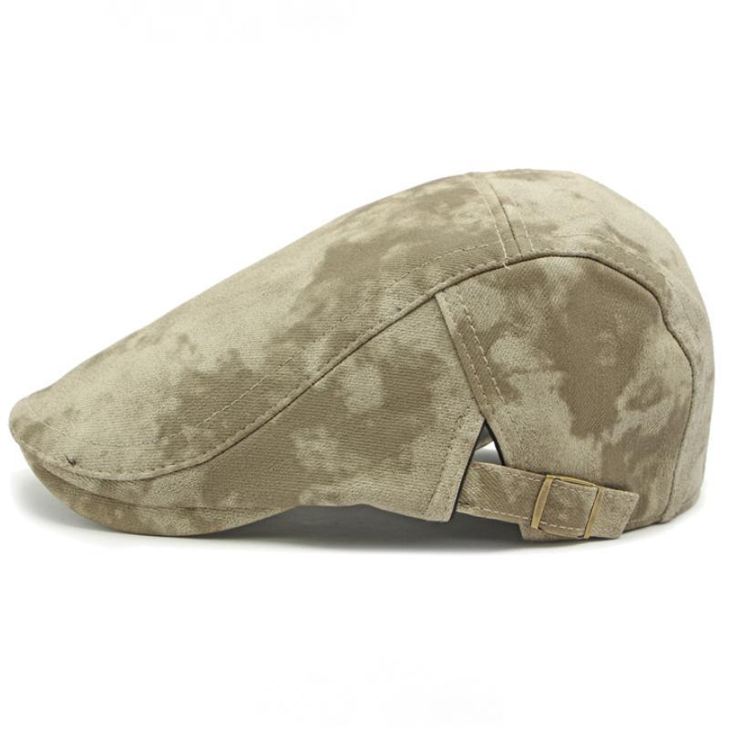 Men's British Retro Tie-dye Beret Hat