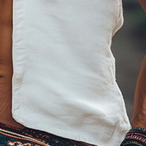 Camiseta sin mangas con capucha y bordado colorido para hombre