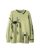 Spider Distressed Oversized Sweater