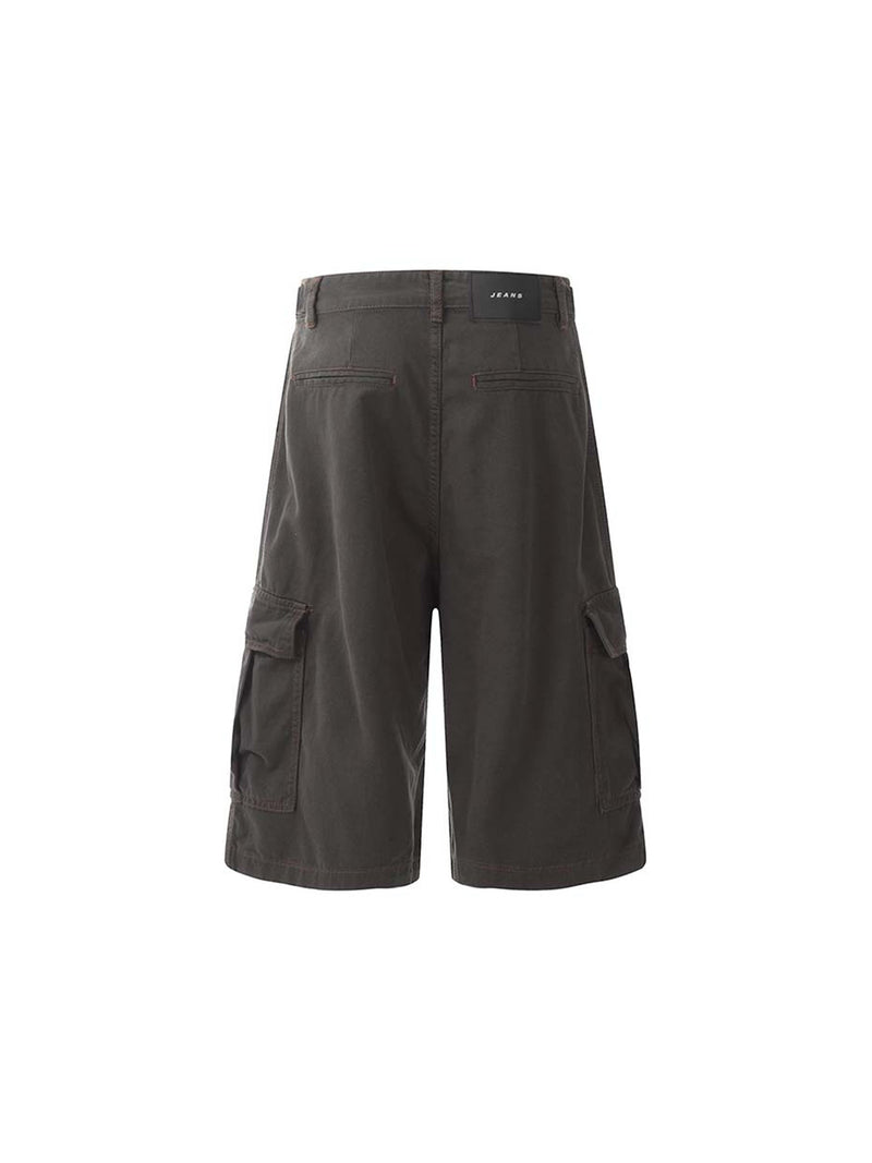 High Street Multi-pocket Workwear Casual Jorts