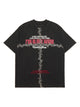 Street Thorn Letter Print T-shirt