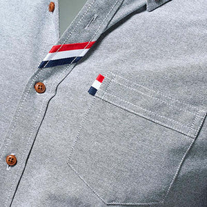 Camisa informal multicolor de manga larga para hombre, camisa holgada