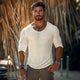Men's Casual Cotton Round Neck Slim Fit Long Sleeve T-Shirt