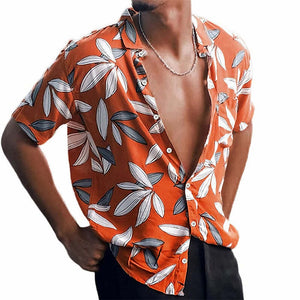 Men's Spring And Summer Printed Casual Shirt