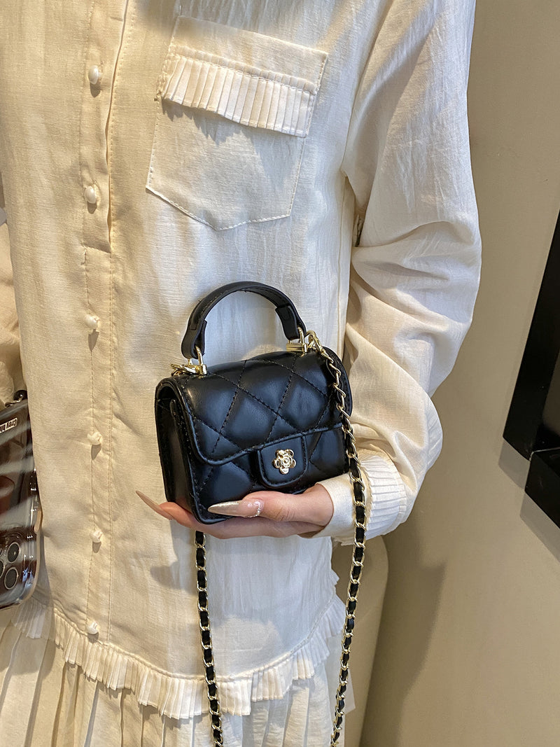 FASHIONABLE MINI HANDHELD CHAIN CROSSBODY BAG