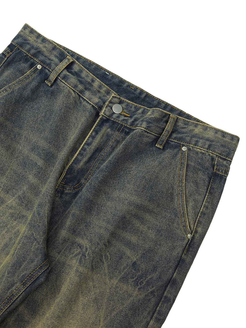 High Street Washed Distressed Jeans