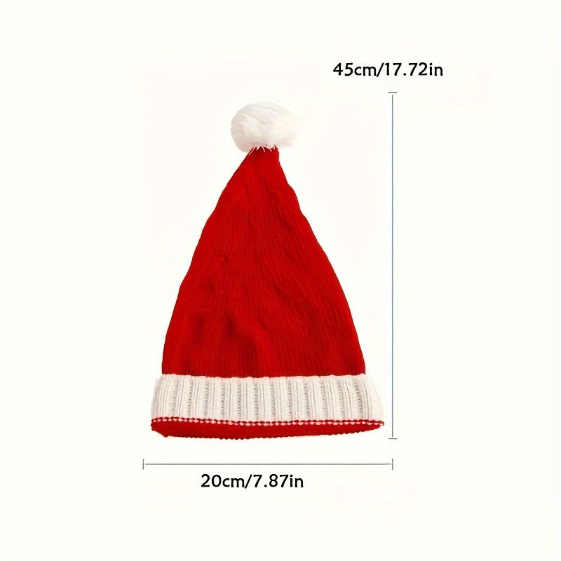 KNITTED PARENT CHILD CHRISTMAS HAT