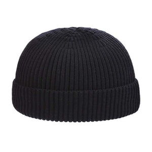 Gorro de lana cálido de punto para exteriores para hombre, para otoño e invierno. 