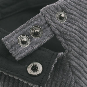 Sombrero de pana estilo británico retro para hombre