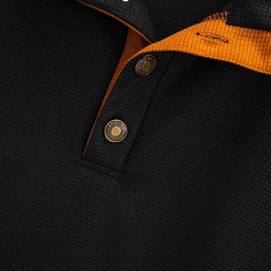 Sudadera informal de cuello alto con diseño de gofre para hombre para exteriores