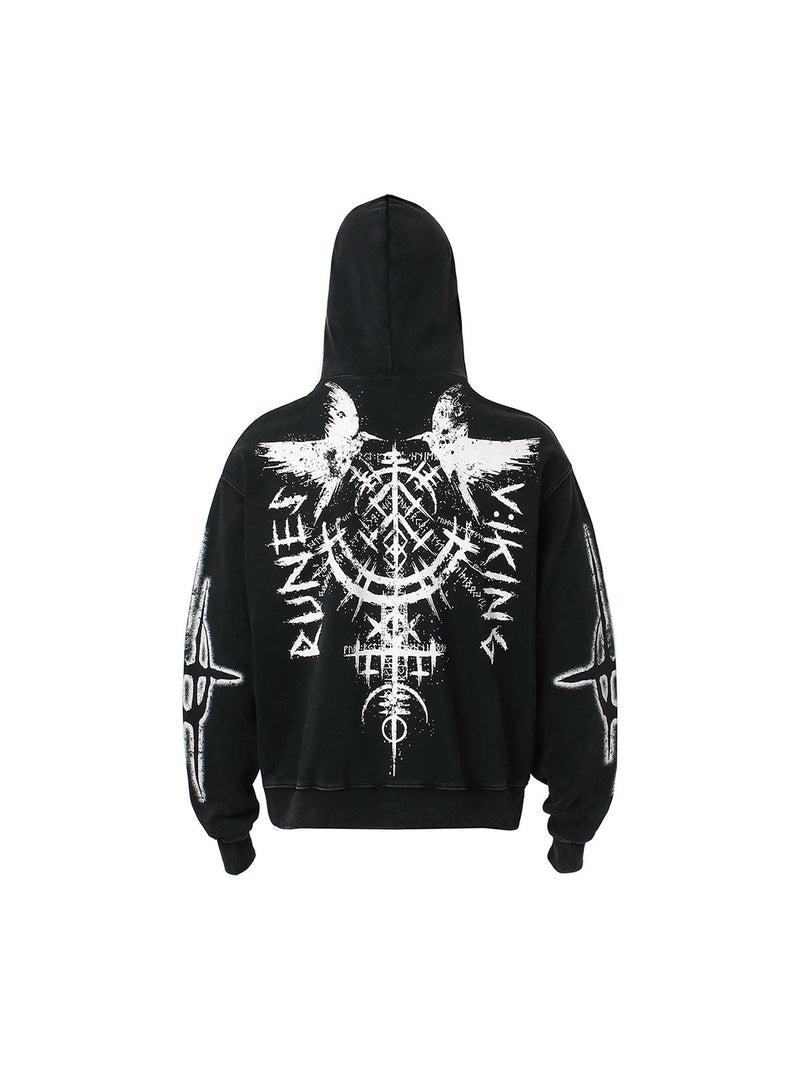 Triple Eye Graphic Hoodies