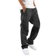 COTTON DRAWSTRING MULTI POCKET CASUAL PANTS