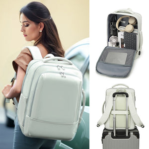 MOCHILA DE CARGA USB PARA MUJER CON GRAN CAPACIDAD, TAMAÑO GRANDE, LIGERA, EQUIPAJE MULTIFUNCIONAL, MOCHILA, VIAJES DE CORTA DISTANCIA, BOLSA DE VIAJE