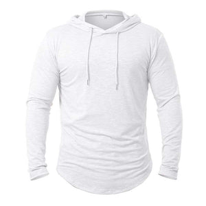 Sudadera con capucha de mezcla de algodón para hombre para actividades al aire libre