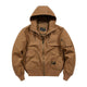 Men's Casual Cotton Loose Hooded Zipper Bomber Jacket
