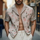 Men's Light Printed Fashion Short Sleeve Shirt