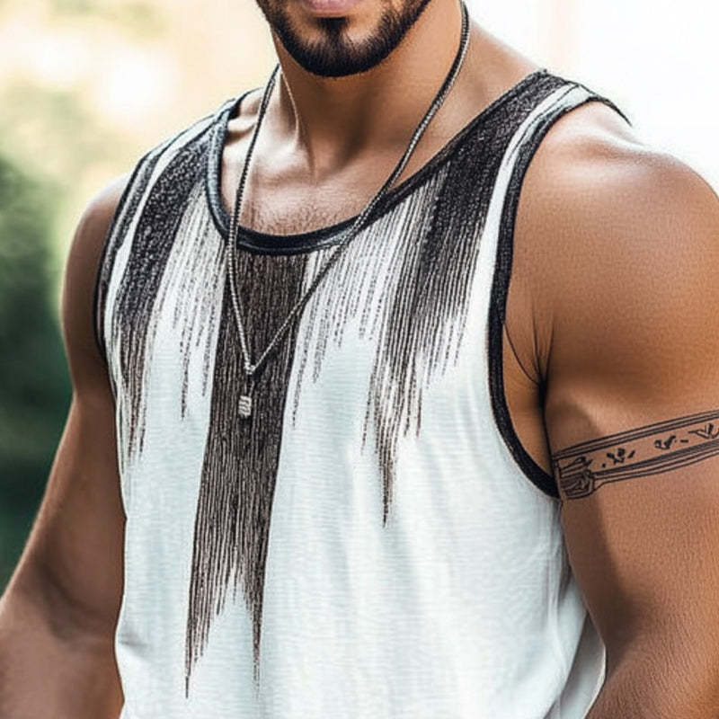 Camiseta sin mangas cómoda y fresca de verano para hombre