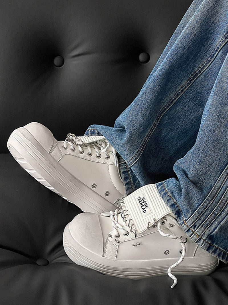 Punk Metal Ring Platform Sneakers