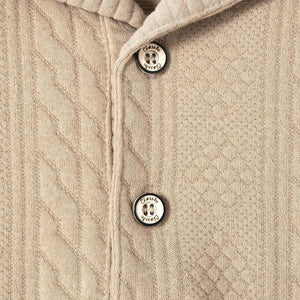 Polo de manga corta con textura jacquard para hombre