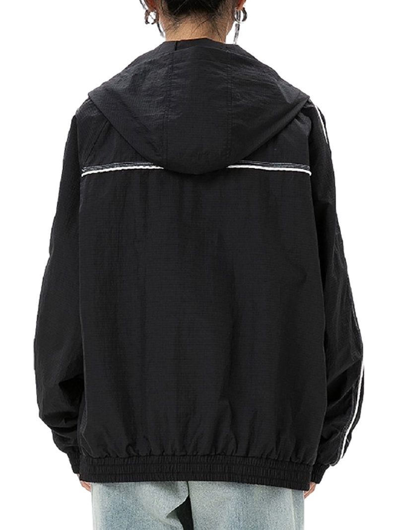 Retro Outdoor Zip Up Hooded Jacket