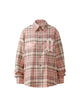 Towel Embroidered Plaid Shirt