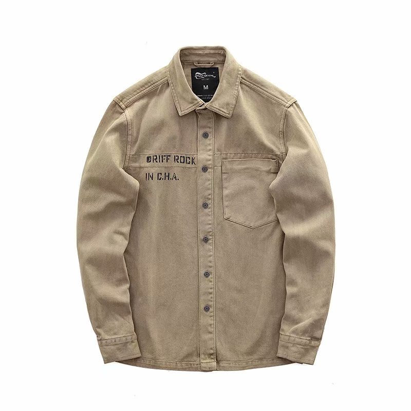 Men's Retro Thickened Work Shirt