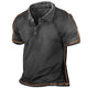 Men's Outdoor Retro Tactical Lapel Short Sleeve POLO Shirt