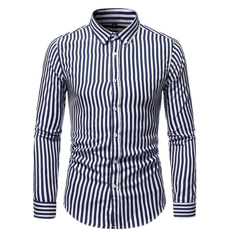 Men's Fashion Casual Business Long Sleeve Shirt