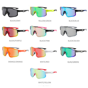 Gafas de ciclismo deportivas multicolor, gafas de moda coloridas