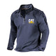 Men's Half Zipper Stand Collar Fleece Long Sleeve Sweatshirt