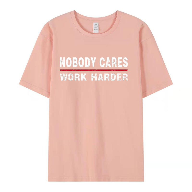 Nobody Care Unisex WaterProof Cotton T-shirt(THREE-Proof : WATER ,COLA ,COFFEE)