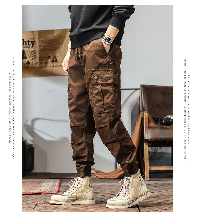 Men's Marden Overalls Tactical Military Wind Casual Pants